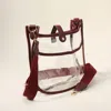 Fashnzfab Transparent Crossbody Bag In Red