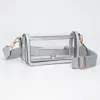 Fashnzfab Transparent Rectangle Flap Crossbody Bag In Multi