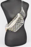 Fashnzfab Transparent Rhinestone Studded Fanny Pack In Multi