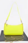 Fashnzfab Transparent Shoulder Bag In Yellow