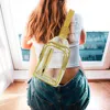 Fashnzfab Transparent Sling Bag In Gold