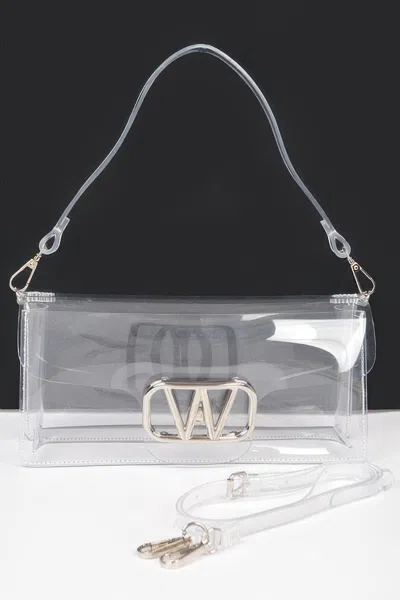 Fashnzfab Transparent W Buckle Crossbody Bag In Multi