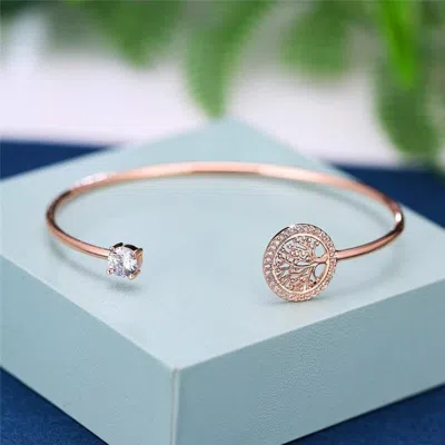 Fashnzfab Tree Of Life Gem Bracelet (adjustable) In Multi