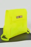Fashnzfab Trend Clear Backpack In Yellow