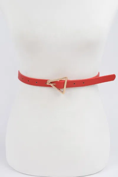 Fashnzfab Triangle Buckle Belt In Gray