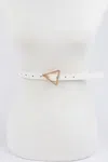 Fashnzfab Triangle Buckle Belt In Silver
