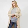 Fashnzfab Tribal Patterned Tote / Crossbody Bag In Blue