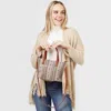 Fashnzfab Tribal Patterned Tote / Crossbody Bag In Sand