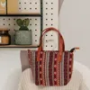 Fashnzfab Tribal Patterned Tote / Crossbody Bag In White