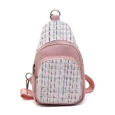 Fashnzfab Tweed Sling Bag Backpack