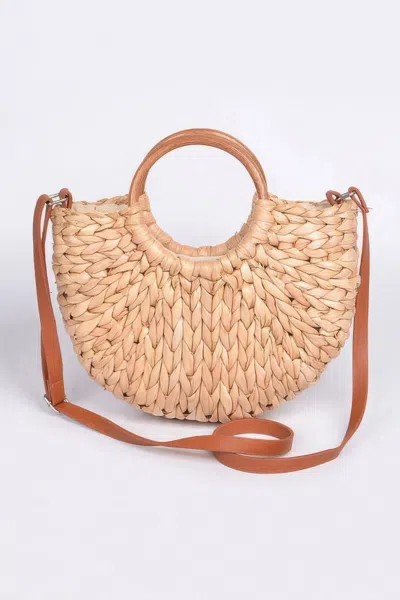 Fashnzfab Twist Knotted Handled Clutch Bag In White