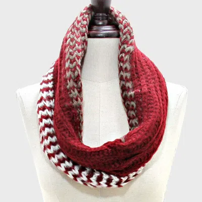 Fashnzfab Twisted Yarn Infinity Scarf In White