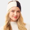 Fashnzfab Two Tone Earmuff Headband In Black
