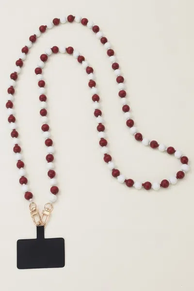 Fashnzfab Twotone Simple Phone Strap In Multi
