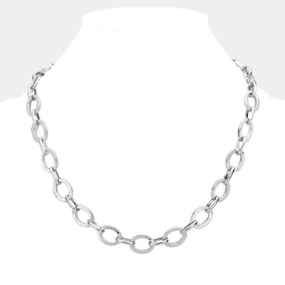 Fashnzfab Uni-sex Metal Chain Necklace In Multi