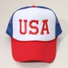 Fashnzfab Usa Embroidered Mesh Back Trucker Cap In Multi