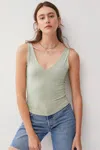 Fashnzfab V-neck Wide Strap Tank In Multi