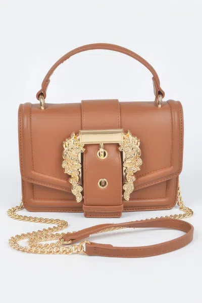 Fashnzfab Vegan Top Handle Shoulder Clutch In Multi