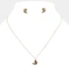 Fashnzfab Vintage Banana Metal Pendant Necklace In Gold
