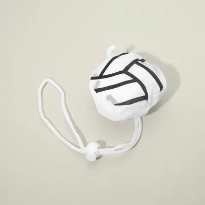 Fashnzfab Volleyball Drawstring Reusable Tote Bag In White