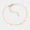 Fashnzfab Vote Metal Plate Message Bracelet Gold In Gold