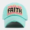 Fashnzfab Walk By Faith Vintage Baseball Cap In Multi