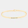 Fashnzfab Warrior Brass Thin Metal Hook Bracelet Gold In Gold