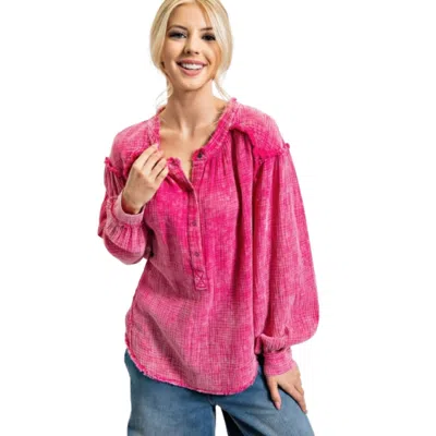 Fashnzfab Washed Cotton Gauze Tunic In Multi