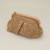 Fashnzfab Weave Dumpling Hand Bag / Clutch / Crossbody Bag In Green