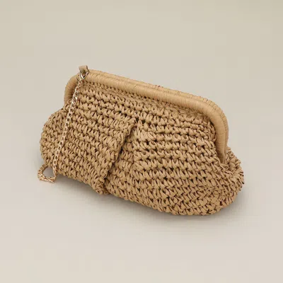 Fashnzfab Weave Dumpling Hand Bag / Clutch / Crossbody Bag In Green