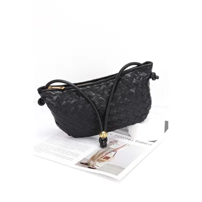 Fashnzfab Weaved Faux Leather Easy Shoulder Bag