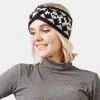 Fashnzfab Western Pattern Knit Headband In Black