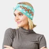 Fashnzfab Western Pattern Knit Headband In Blue