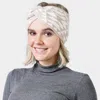 Fashnzfab Western Pattern Knit Headband In Gray
