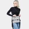 Fashnzfab Western Pattern Tassel Crossbody / Clutch Bag In White