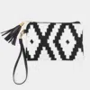 Fashnzfab Western Print Wristlet Pouch Bag In Multi