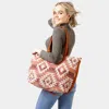 Fashnzfab Western Weekend Tote Bag In Red