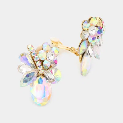 Fashnzfab Whimsical Clip On Earrings In Multi