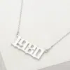 Fashnzfab White Gold Dipped 1980 Birth Year Plate Pendant Necklace In Metallic
