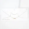 Fashnzfab White Gold Dipped Tiny Triple Metal Ball Pendant Necklace In Metallic