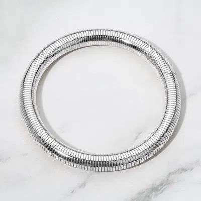 Fashnzfab Wide Coil Bangle Bracelet In Multi
