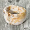 Fashnzfab Wide Marbled Swirl Resin Bangle Bracelet In Neutral