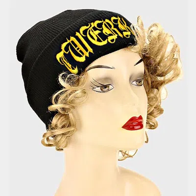 Fashnzfab Winter Hats In Black