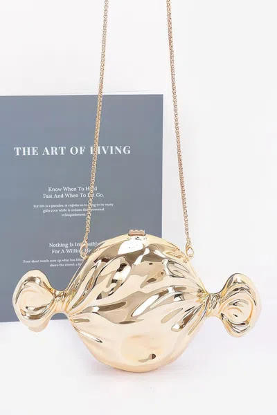 Fashnzfab Women's Acrylic Case Bag In Gold