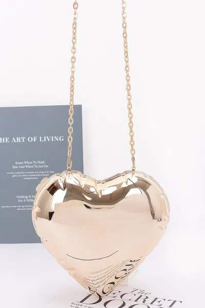 Fashnzfab Women's Acrylic Case Bag In Gold