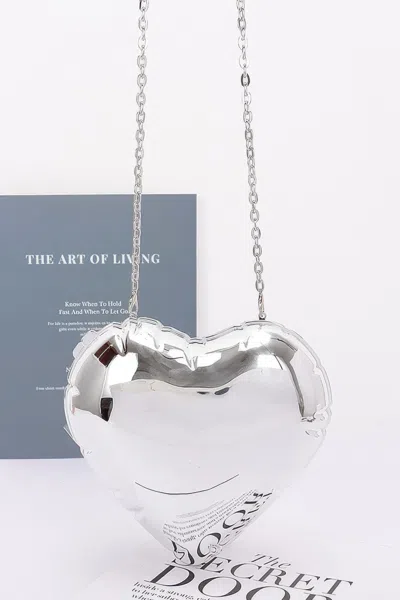 Fashnzfab Women's Acrylic Case Bag In Silver