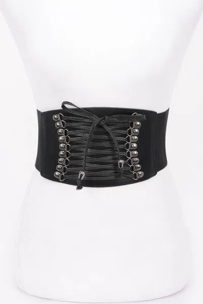 Fashnzfab Women's Antique Style Corset Belt In Black