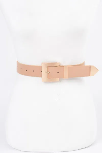 Fashnzfab Women's Classic Big Buckle Belt In Green