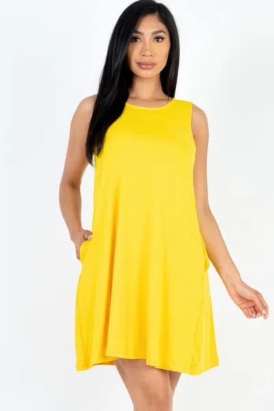 Fashnzfab Women's Comfy Sleeveless Flare Mini Dress In Multi