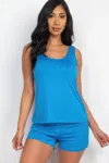 Fashnzfab Women's Comfy Tank Top & Shorts Set In Multi